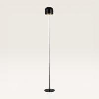 LED Staande lamp Ariello nero xl - Zwarte paddenstoel lamp voor binnen, zowel dim- als oplaadbaar