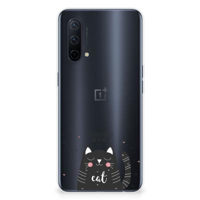 OnePlus Nord CE 5G Telefoonhoesje met Naam Cat Good Day OnePlus Nord CE 5G Telefoonhoesje met Naam Cat Good Day