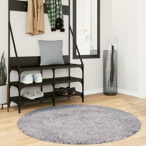 VidaXL Vloerkleed pamplona shaggy hoogpolig modern ø 120 cm blauw