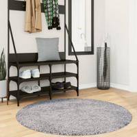 VidaXL Vloerkleed pamplona shaggy hoogpolig modern ø 120 cm blauw