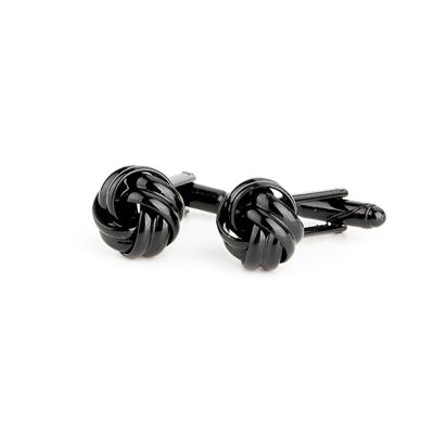 Franse stijl Fashion knoop Design mannen manchetknopen Party kostuum Shirt manchet Buttons(Black)
