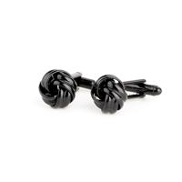 Franse stijl Fashion knoop Design mannen manchetknopen Party kostuum Shirt manchet Buttons(Black)