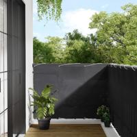 Balkonscherm 120x800 cm 100% oxford polyester antracietkleurig