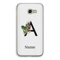 Charcoal Flora: Samsung Galaxy A5 (2017) Transparant Hoesje