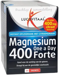 Lucovitaal Supplement Magnesium 400 Forte One A Day - 20 Sachets