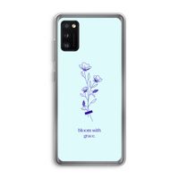 Bloom with grace: Samsung Galaxy A41 Transparant Hoesje
