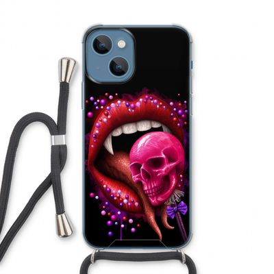Dodelijk zoet: iPhone 13 Transparant Hoesje met koord