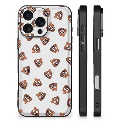 Back Case voor iPhone 16 Pro Poep Emojis