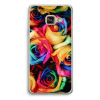 Neon bloemen: Samsung Galaxy A3 (2016) Transparant Hoesje