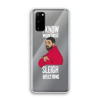 Sleigh Bells Ring: Samsung Galaxy S20 Transparant Hoesje