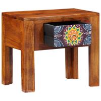 Bijzettafel met lade Bruin 40 x 30 x 36 cm Massief acaciahout