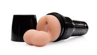 Fleshlight FleshSack z jądrami Zaklampmasturbator Beige, Zwart Silicone