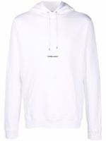 Saint Laurent hoodie à logo imprimé - Blanc - thumbnail