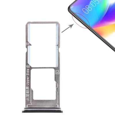 2 x SIM kaarthouder + Micro SD Card lade voor Vivo Y85(Black)