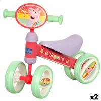Driewieler Peppa Pig Multicolour 47 x 37 x 25 cm (2 Stuks)