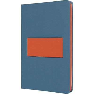 Sigel LS205 Notitieboek Linescape Hardcover DIN A5 Gelinieerd Middelblauw, Neon-oranje Aantal paginas: 88