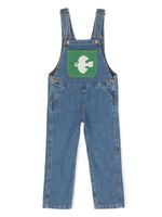 Mini Rodini x Wrangler Peace Dove salopette en jean - Bleu