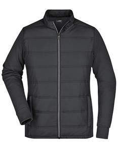 James & Nicholson JN1123 Ladies´ Hybrid Sweat Jacket - /Black - S