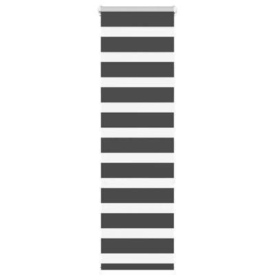 Zebra rolgordijn 50x150 cm stofbreedte 45,9cm zwart