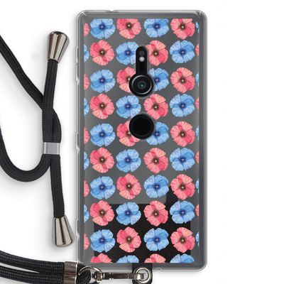Klaproosjes: Sony Xperia XZ2 Transparant Hoesje met koord