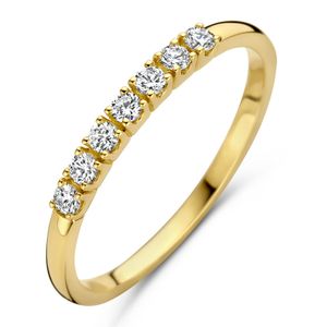 Ring Memoire geelgoud-diamant 0.21ct H si 2 mm