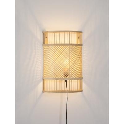 Lyora Bamboe wandlampPale met kabel - 9586534