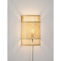 Lyora Bamboe wandlampPale met kabel - 9586534