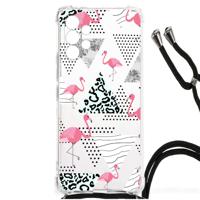 Samsung Galaxy A13 4G Case Anti-shock Flamingo Triangle