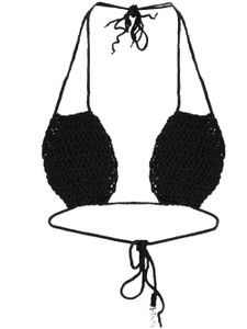 The Mannei haut de bikini Ter en maille - Noir