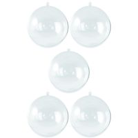 25x Transparante hobby/DIY kerstballen 5 cm