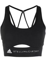 adidas by Stella McCartney brassière à logo imprimé - Noir