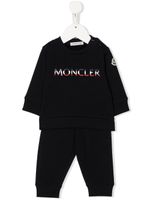 Moncler Enfant survêtement à logo imprimé - Bleu - thumbnail