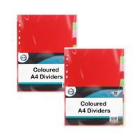 Tabbladen A4 formaat - papier - 20x stuks - met 11 ringgaatjes - multomap ordenen