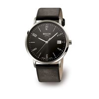 Horlogeband Boccia 3557-02 Leder Zwart 21mm - thumbnail