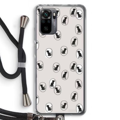 Miauw: Xiaomi Redmi Note 10 Pro Transparant Hoesje met koord
