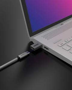 Sitecom AD-1012 tussenstuk voor kabels USB-A USB-C Zwart, Grijs