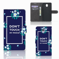 Samsung Galaxy J7 2017 | J7 Pro Portemonnee Hoesje Flowers Blue DTMP - thumbnail
