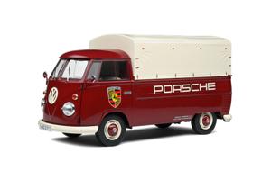 Solido VOLKSWAGEN T1 PICK-UP PORSCHE SERVICE Stadsauto miniatuur Voorgemonteerd 1:18