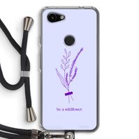 Be a wildflower: Pixel 3a Transparant Hoesje met koord