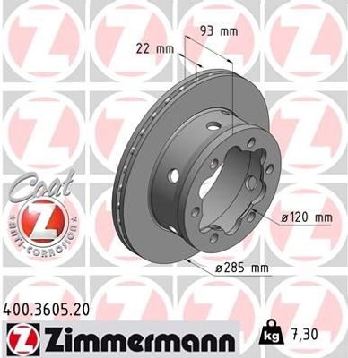 Remschijf Coat Z 400360520