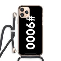 #9000: iPhone 11 Pro Transparant Hoesje met koord #9000: iPhone 11 Pro Transparant Hoesje met koord