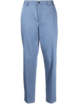 BOSS pantalon de costume à patch logo - Bleu
