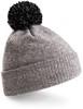 Beechfield CB450 Snowstar® Beanie - Heather Grey/Black - One Size