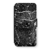 Zwart marmer: iPhone 8 Flip Hoesje