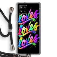Loves: Samsung Galaxy A42 5G Transparant Hoesje met koord