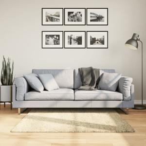 VidaXL Vloerkleed pamplona shaggy hoogpolig modern 120x120 cm goud