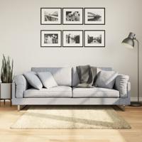 VidaXL Vloerkleed pamplona shaggy hoogpolig modern 120x120 cm goud