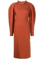 Ulla Johnson robe Natalia à manches bouffantes - Orange