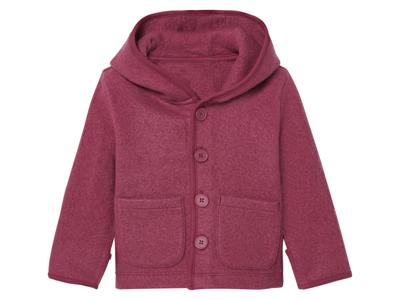 lupilu Wollen baby vestje (Aubergine, 86/92)