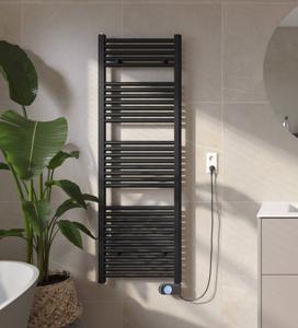 Saqu Fonti elektrische radiator 700W 50x150,6cm mat zwart